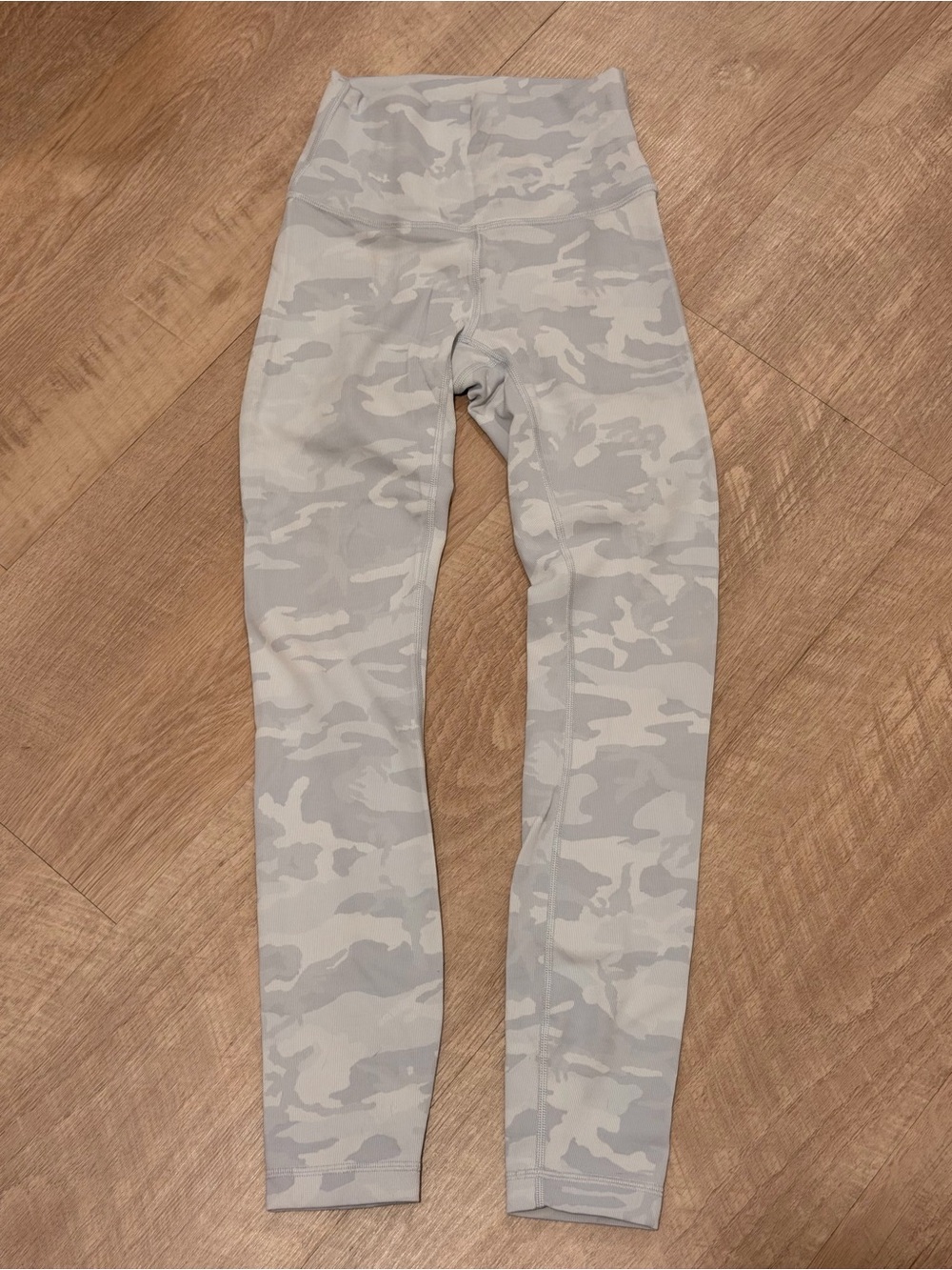 lululemon athletica Light Gray Camo High-Rise Leggings